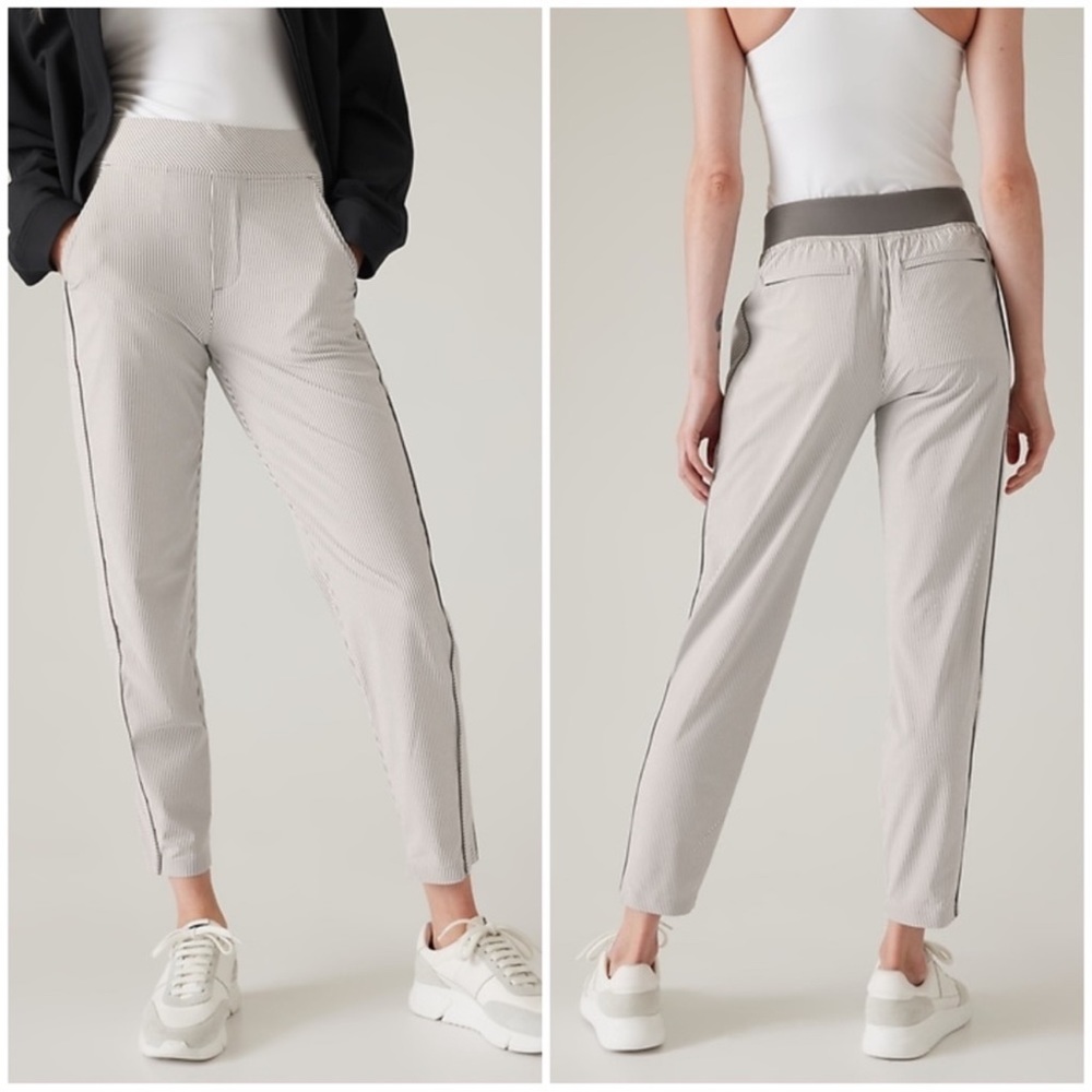 Athleta Women’s Brooklyn Textured Ankle Pant Gray size 2